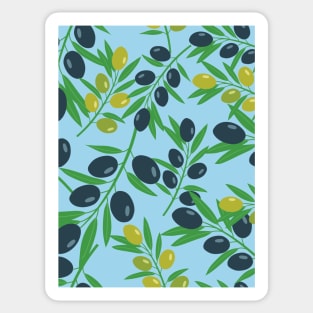 Olives - Mediterranean pattern Sticker